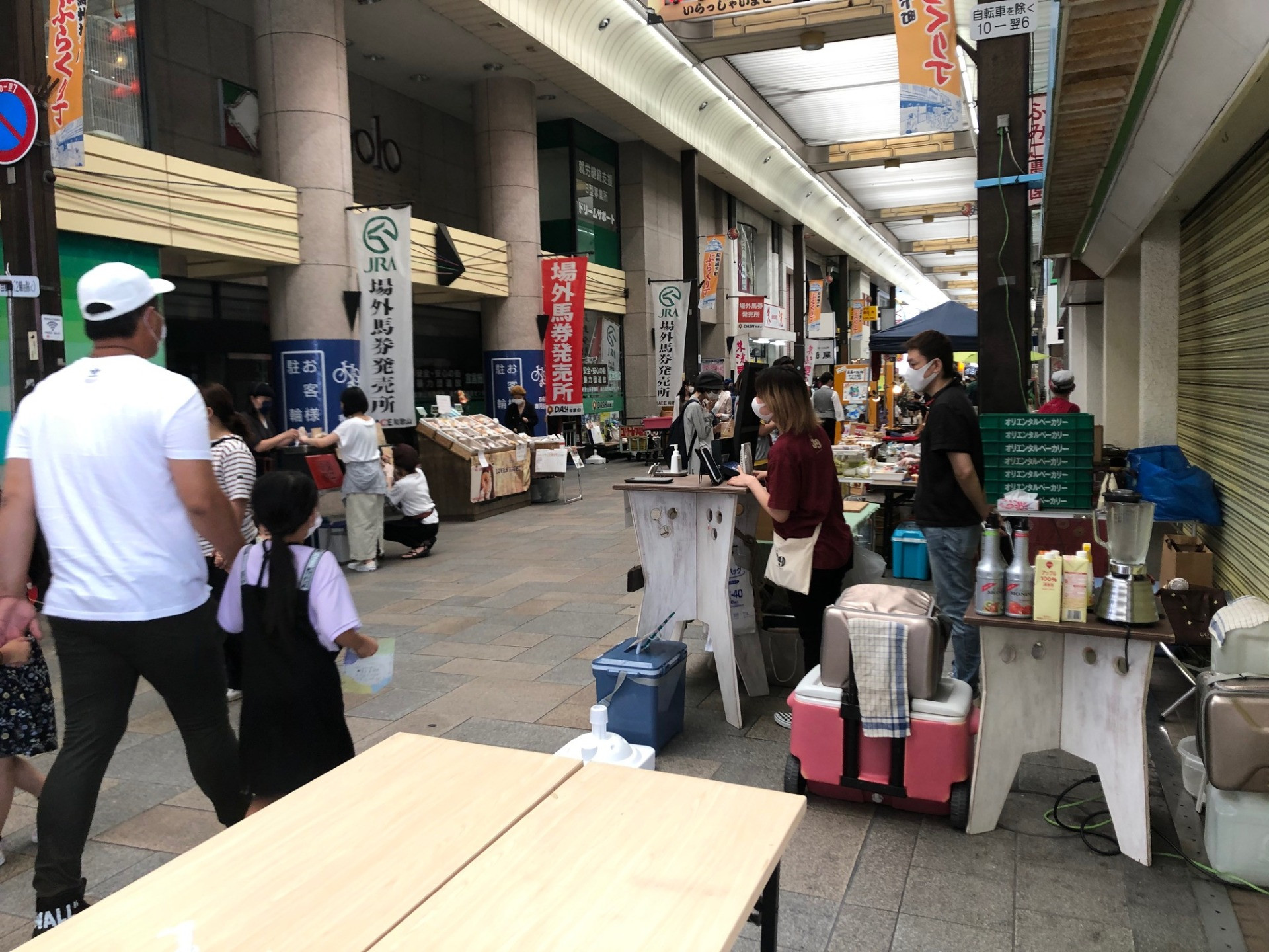 和歌山市内商店街のマーケットイベント